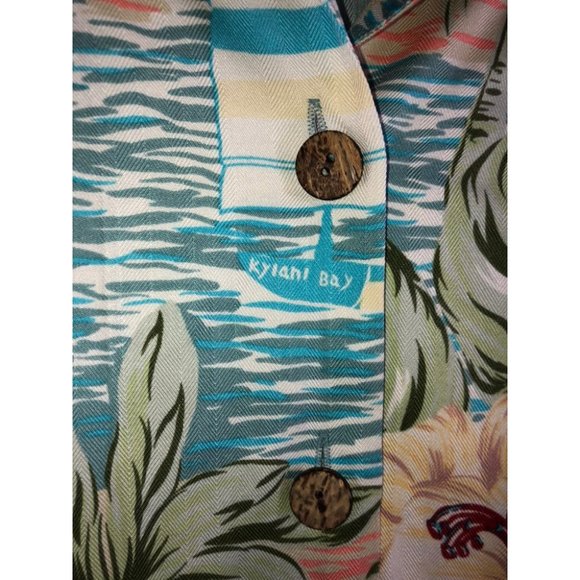 Vintage Silk Hawaiian Shirt & Wrap Skirt Size 6 - Picture 6 of 10